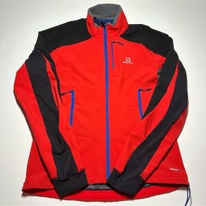 Salomon Momentum Softshell Rain/Wind Jacket w Advanced Skin Shield - Mens Medium